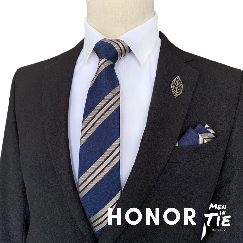 MEN IN TIE เนคไทแบบผูกเอง หน้ากว้าง 8cm รุ่น Plain Collection