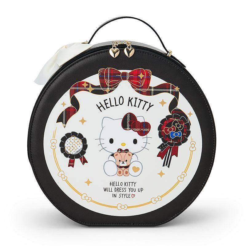 กระเป๋าเครื่องสำอาง kt HelloKitty Makeup Box Cosmetics Storage Features a handle and mirror. Gift. 3