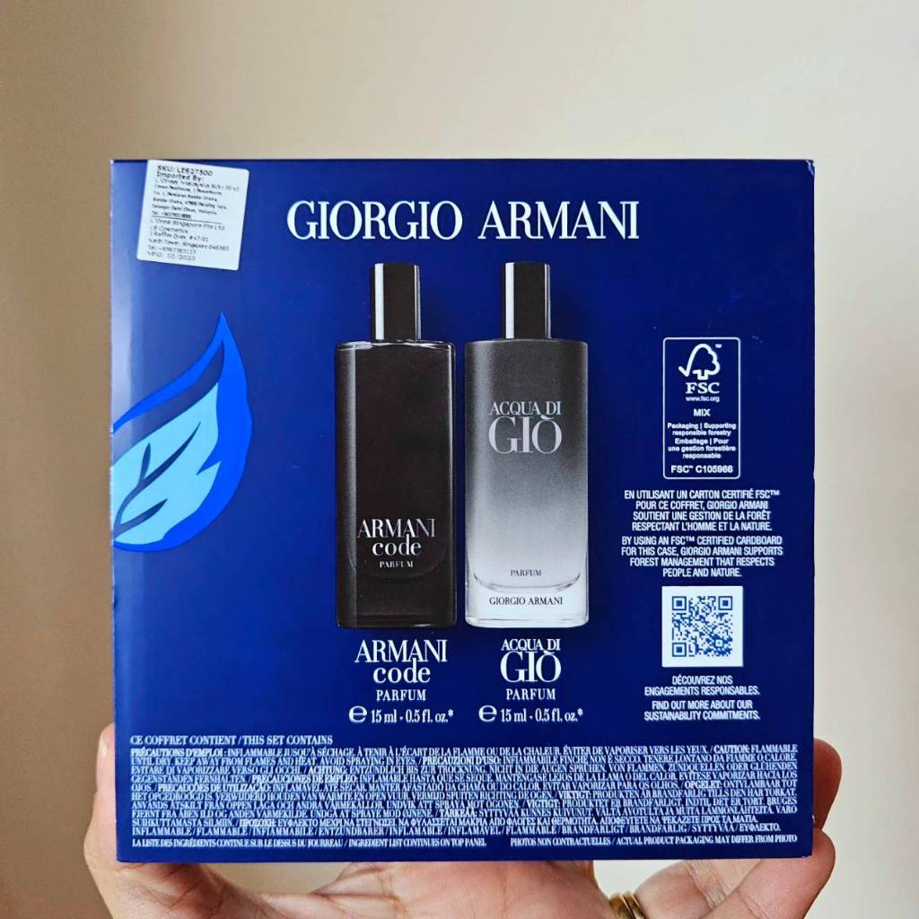 SET Giorgio armani     ▫️Armani code parfum 15ml  ▫️Acqua di gio parfum 15ml