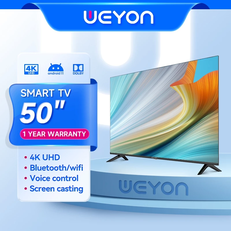 WEYON ทีวี 50/55 นิ้ว Android LED Smart TV แอนดรอย สมาร์ททีวี YouTube/WiFi S-55wifi