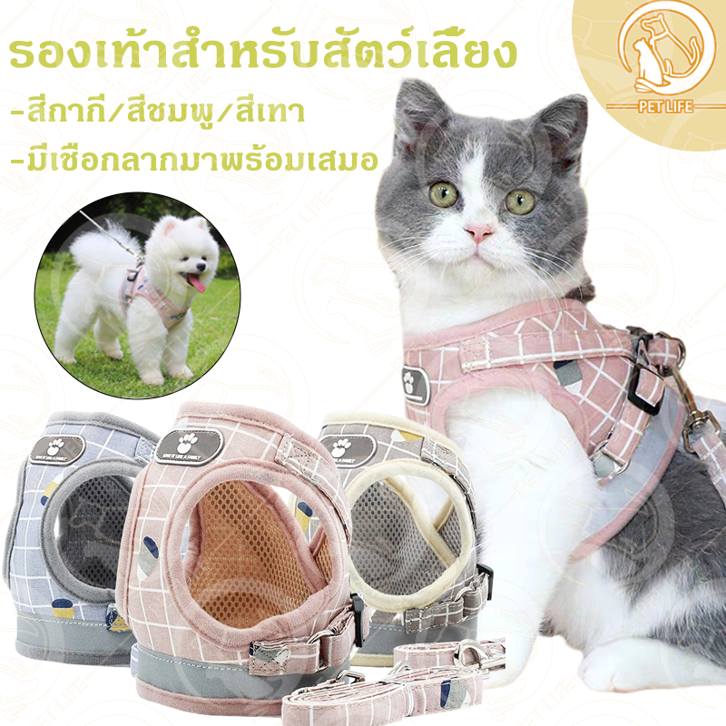 สายจูงสัตว์เลี้ยง สายจูงสุนัข สายจูงแมว สายจูงสำสหรับกิจกรรมกลางแจ้ง สายจูงสุนัข สายจูงแมว ป้องกันการสูญหาย