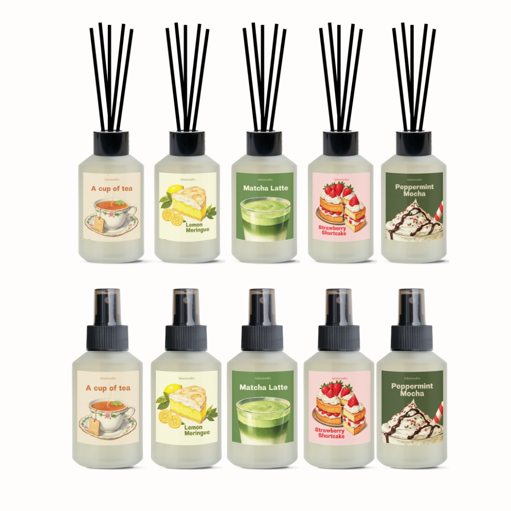 ก้านไม้หอมและสเปรย์ปรับอากาศ reed diffuser & air freshener room spray รูมสเปรย์ [2025 collection]- lalaistudio
