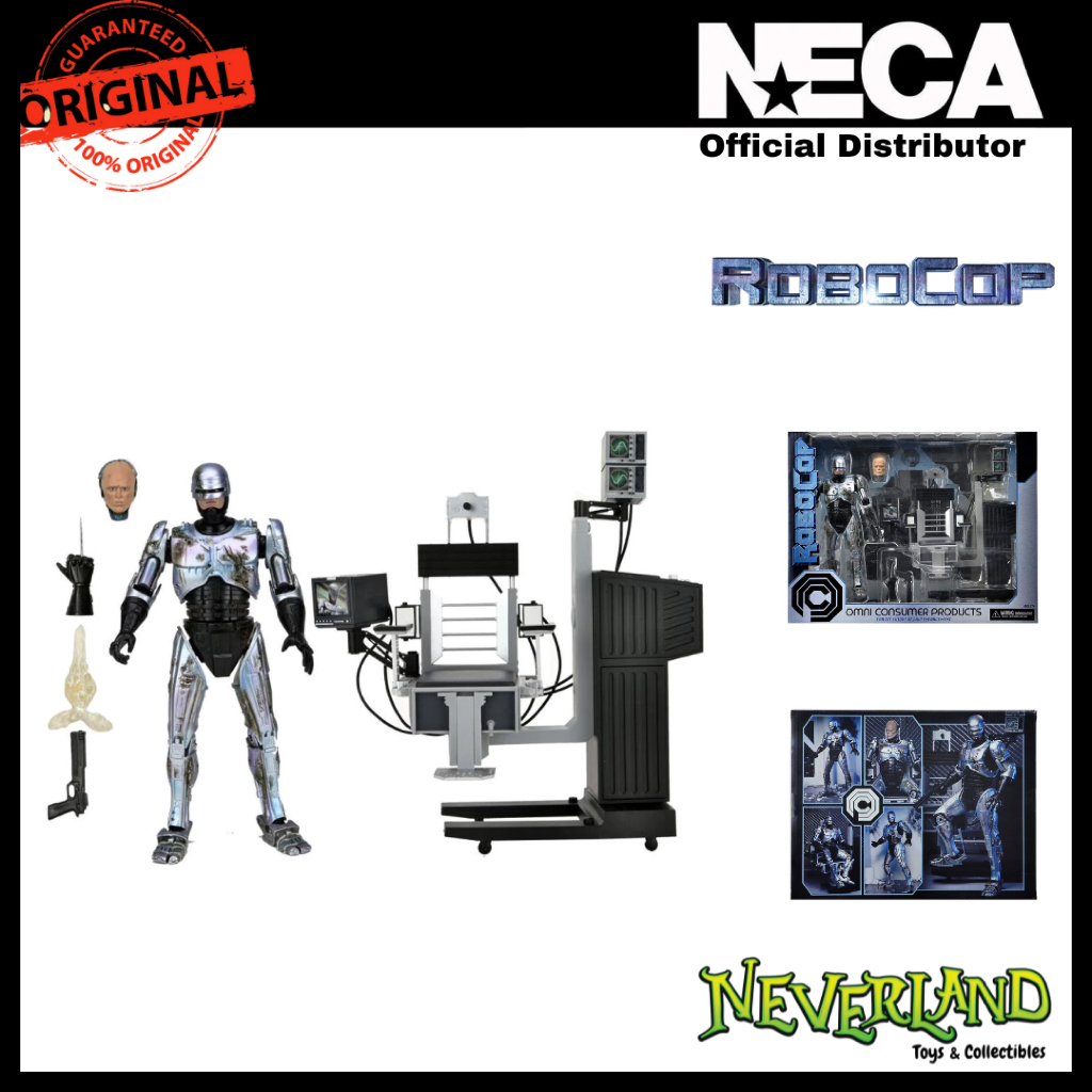 Neca Robocop Ultimate Battle Damaged Robocop with Chair 7 inch Scale Action Figure