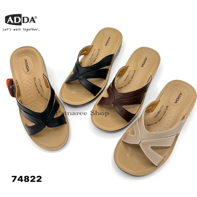 ⭐️พร้อมส่ง⭐️ADDA รุ่น 74822 รองเท้าแตะลำลอง แบบสวม สำหรับผู้หญิง Size 36-41