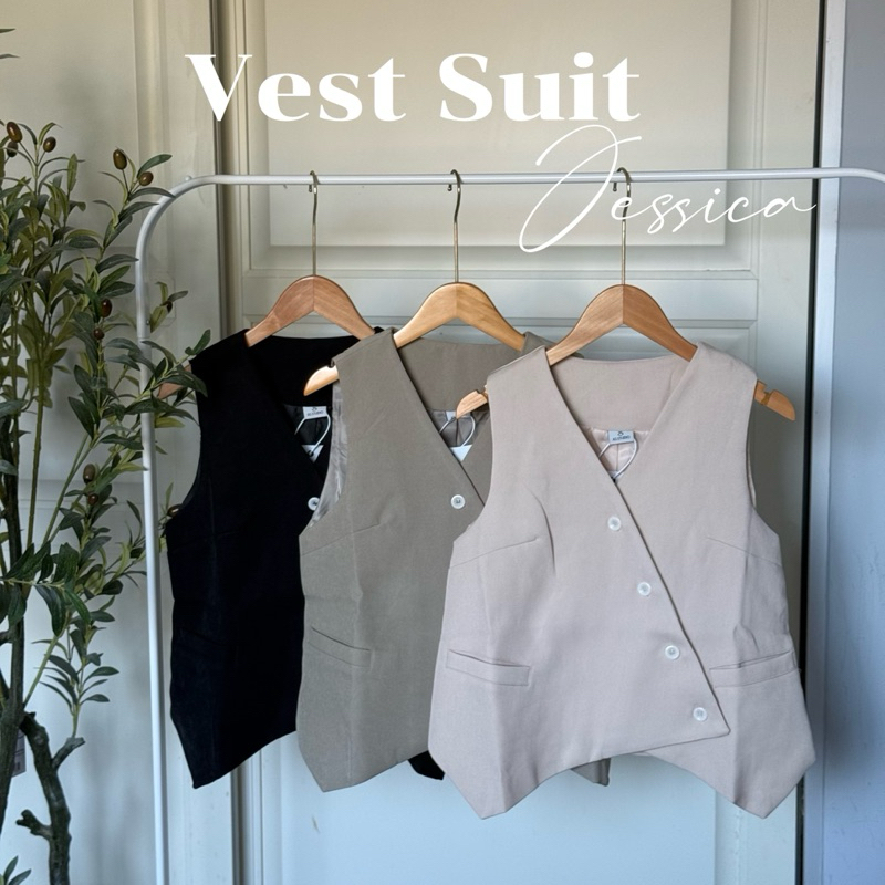 [ป้าย As Studio] เสื้อ vest suit ทรงสวยดีเทลดีย์ ซับในทั้งตัว แบบจึ้งสุด