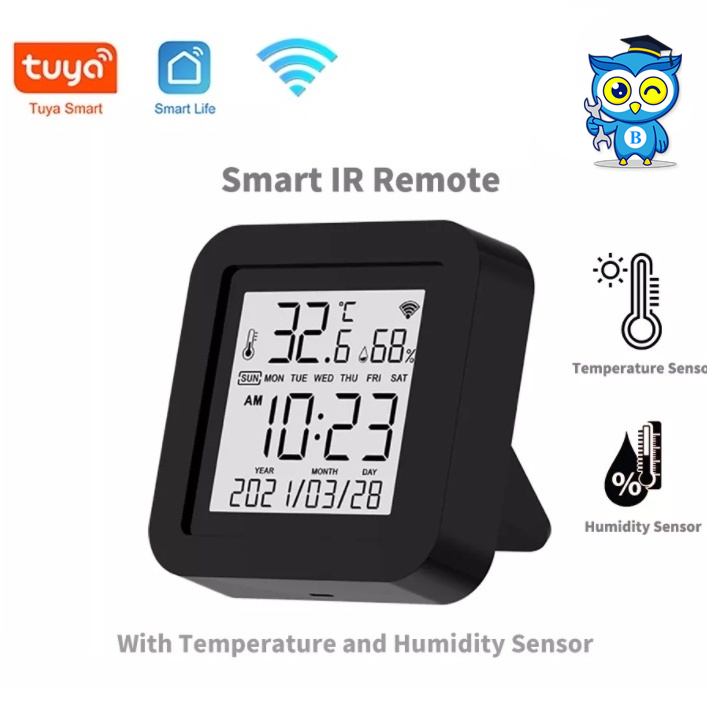 Tuya S09 มีหน้าจอ  IR Universal Remote Control อุปกรณ์ควบคุมรีโมท IR เช่น แอร์ ทีวี