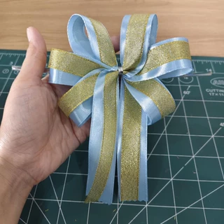 โบว์จากริบบิ้นผ้าคาดริบบิ้นทรายมีพร้อมส่งจ้า