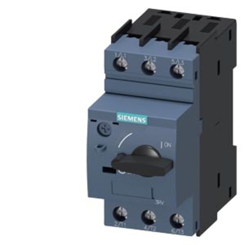 3RV6011-0CA10 Circuit breaker 0.25 A A-release 0.18...0.25 A, N-release 3.3 A, for motor protection,