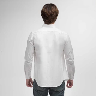 era-won เสื้อเชิ้ต ทรงปกติ Oxford Shirt แขนยาว คอปก สี Off White