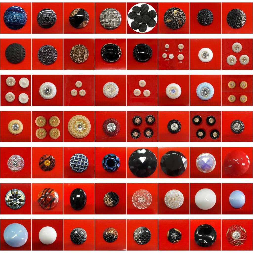 กระดุมแก้วหินคริสตัลจากเยอรมัน German Buttons (StoneCrystal) ราคาต่อ1เม็ด กระดุมแฟชั่น กระดุมเสื้อ เครื่องตกแต่งเลิศหรู