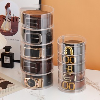 (พร้อมส่งจากไทย) กล่องเก็บอเนกประสงค์ กล่องเก็บเข็มขัด *Brand KANA* กล่องใส 3 ชั้น