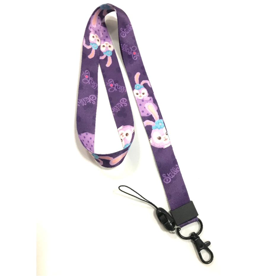 STELLA  PP  สายคล้องคอ สายคล้องบัตร ห้อยโทรศัพท์ ลาย STELLA  LOU PP น่ารัก มีก้ามปู มีห่วงเล็ก ถอดได