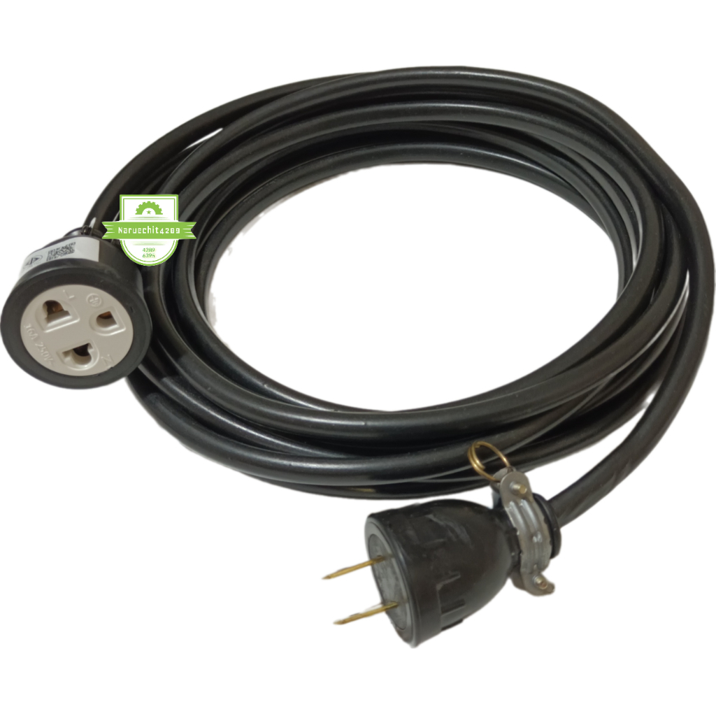 สายพ่วง VCT 2-20 เมตร รับไฟสูงสุด 3600W พร้อมปลั๊กตัวผู้ - ตัวเมียที่เสียบได้ทั้ง 2 ขา และ 3 ขา