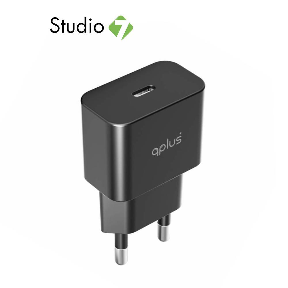 อะแดปเตอร์ QPLUS Wall Charger 1 USB-C 25W Black by Studio7