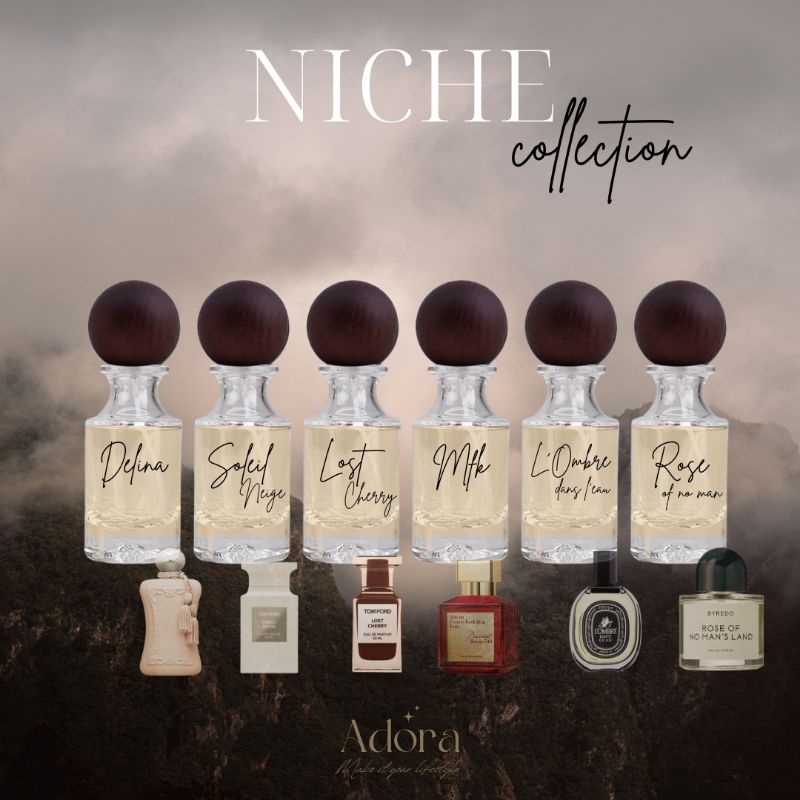 Adora Niche Perfume น้ำหอมกลิ่นแบรนด์หรู คัดมาแล้วตัดเด็ก ตัวดัง ตัวเจริงขวดละเป็นหมื่น ควรสะสม