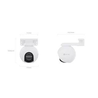 Ezviz H80x 8MP กล้องวงจรปิด เลนส์คู่อัจฉริยะ พูดโต้ตอบได้ หมุนซ้ายขวาขึ้นลงได้ สินค้าใช้งานภายนอก (ประกัน 2 ปี)