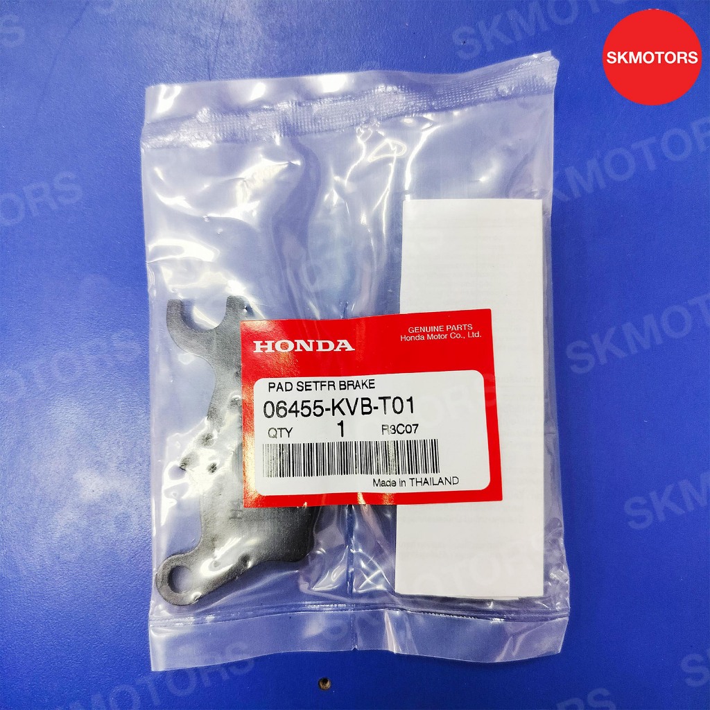 ชุดผ้าดิสก์เบรคหน้า รหัส 06455-KVB-T01 สำหรับรถ HONDA CLICK110I,CLICK125I ปี 2012-2019 ,SCOOPY-I ปี 2010-2013 แท้100%
