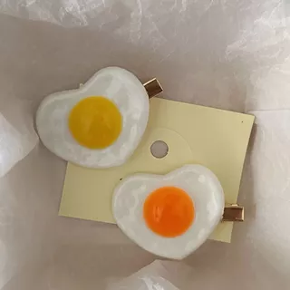 พร้อมส่ง🇹🇭 ราคา/ชิ้น B077 กิ๊บติดผมไข่ดาว หัวใจ วาเลนไทน์ Valentine เครื่องประดับผม กิ๊บปากเป็ด