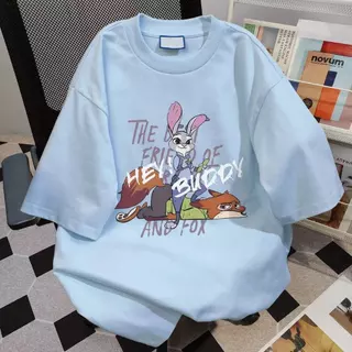 เสื้อยืดลายน่ารัก ผ้าคอตตอนหนา220แกรม เนื้อผ้าคอตตอลแท้ CM104 สีไม่ตกเนื้อผ้าดี ตัดเย็บดี