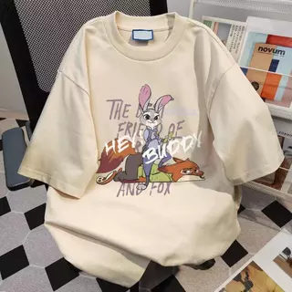 เสื้อยืดลายน่ารัก ผ้าคอตตอนหนา220แกรม เนื้อผ้าคอตตอลแท้ CM104 สีไม่ตกเนื้อผ้าดี ตัดเย็บดี