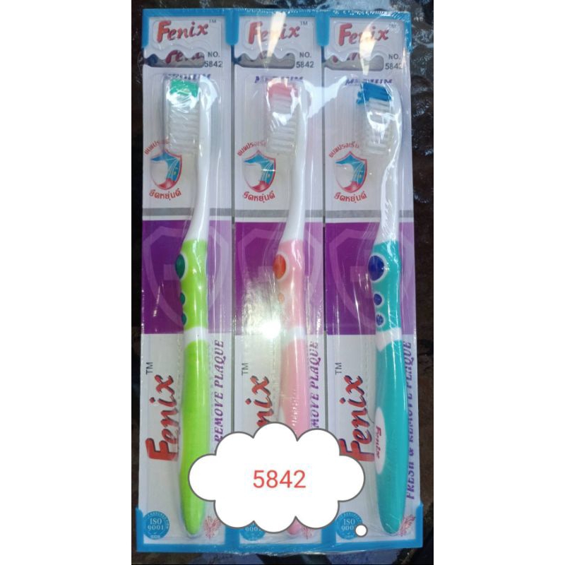 แปรงสีฟัน Fenix 5842 (MEDIUM)แปรงขนนุ่มปานกลาง ราคาต่อ 1 ด้าม