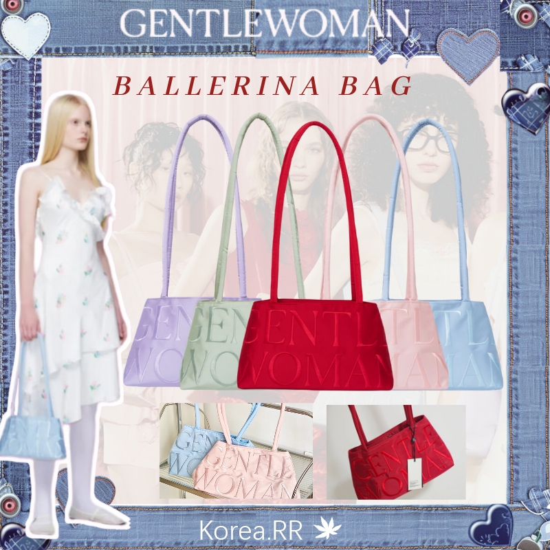 พร้อมส่ง/แท้ !! Gentlewoman BALLERINA BAG 【5 Colors】กระเป๋านักบัลเล่ย์ สะพายไหล่ กระเป๋าผ้า