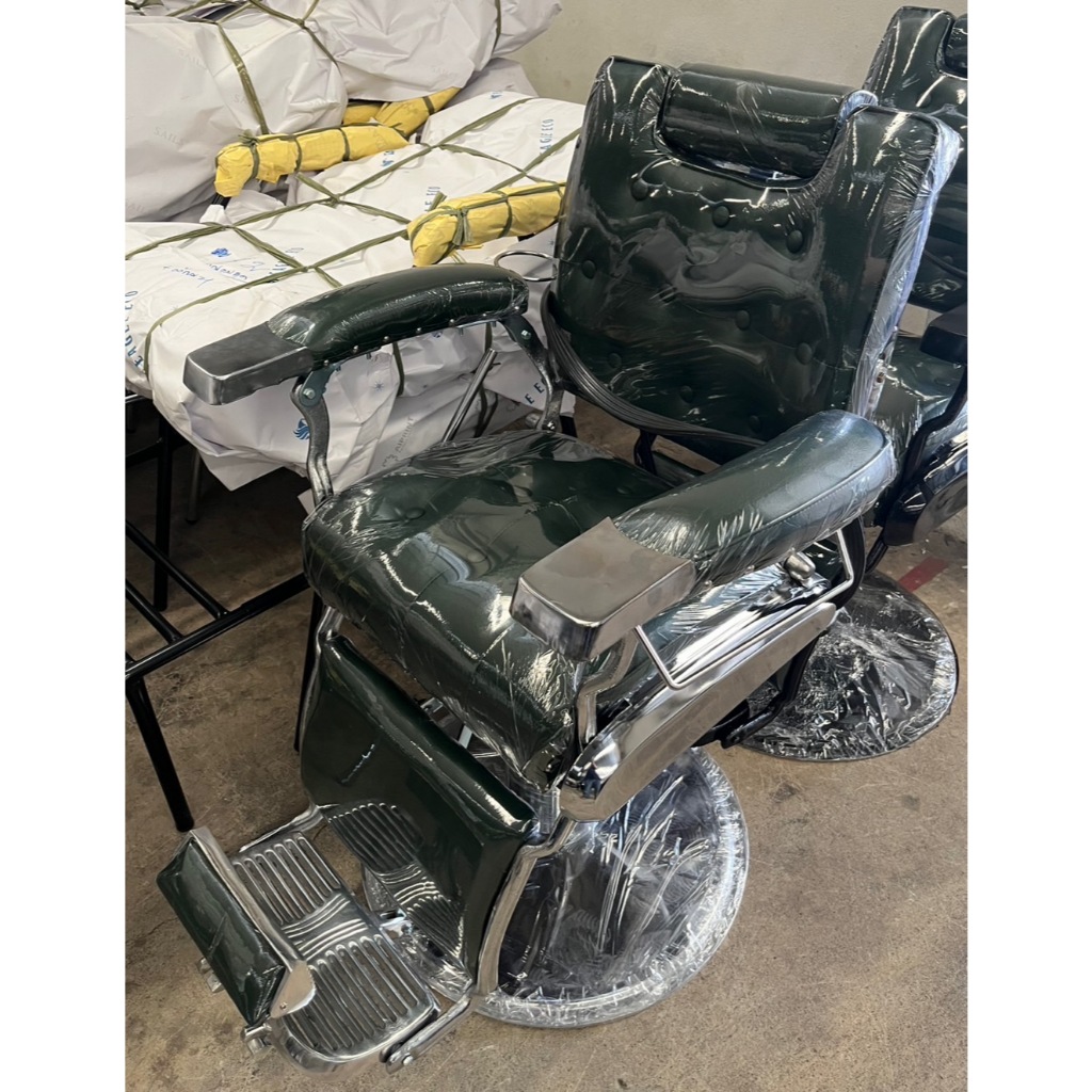 เก้าอี้ตัดผมชาย     เก้าอี้บาร์เบอร์รุ่นดึงกระดุม   โรงงานไทย แข็งแรง  อายุการใช้งานยาวนาน - รูปที่ 4