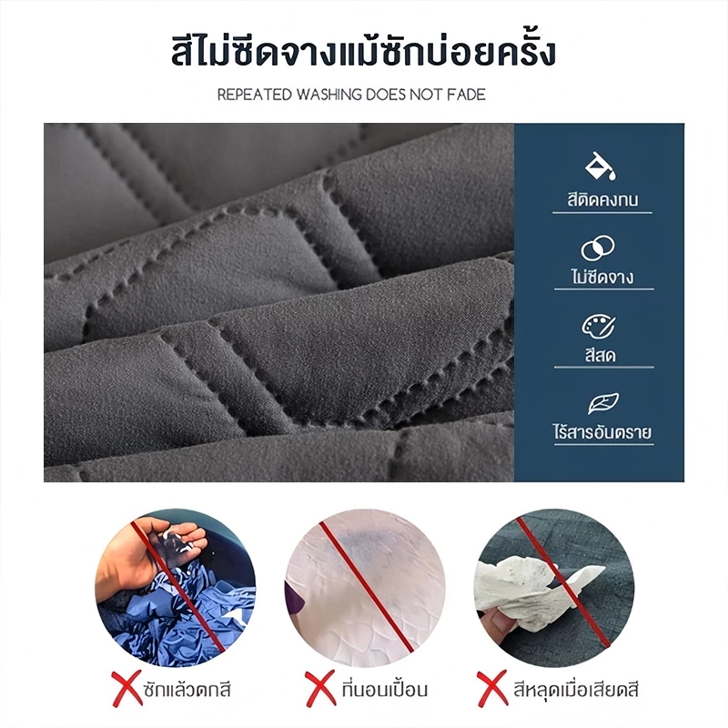ผ้าปูที่นอนกันน้ำและกันไรฝุ่น วัสดุ TPU ขนาด 3ฟุต/3.5ฟุต/4ฟุต/5ฟุต/6ฟุต thumbnail 4