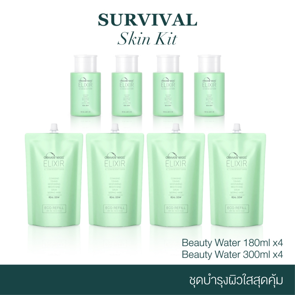DEWellness Elixir Survival Skin Kit – ชุดบำรุงผิวใสสุดคุ้ม