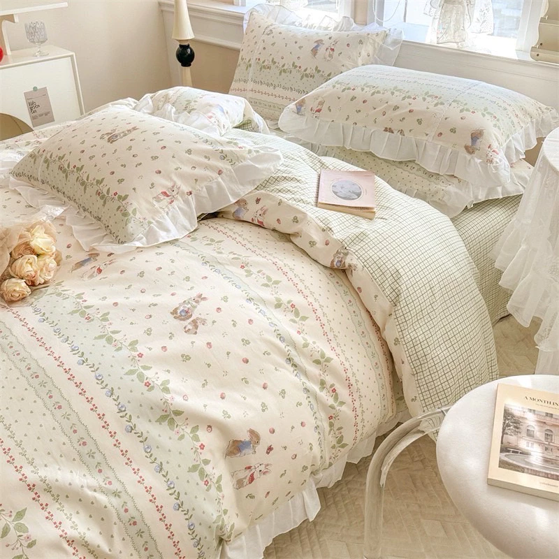 ชุดผ้าปูที่นอน Cotton รุ่น Labfundee 6 ชิ้น พร้อมผ้านวม 7 ฟุต thumbnail 6