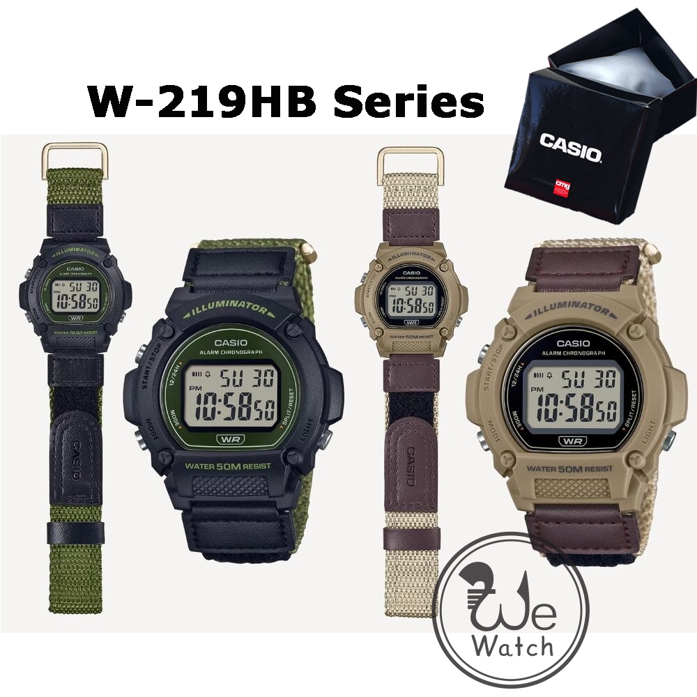 !!ประกัน1ปีและกล่อง CMG!! CASIO รุ่น W-219HB นาฬิกาข้อมือผู้ชาย W219 W-219 W219HB W-219HB-3A W-219HB