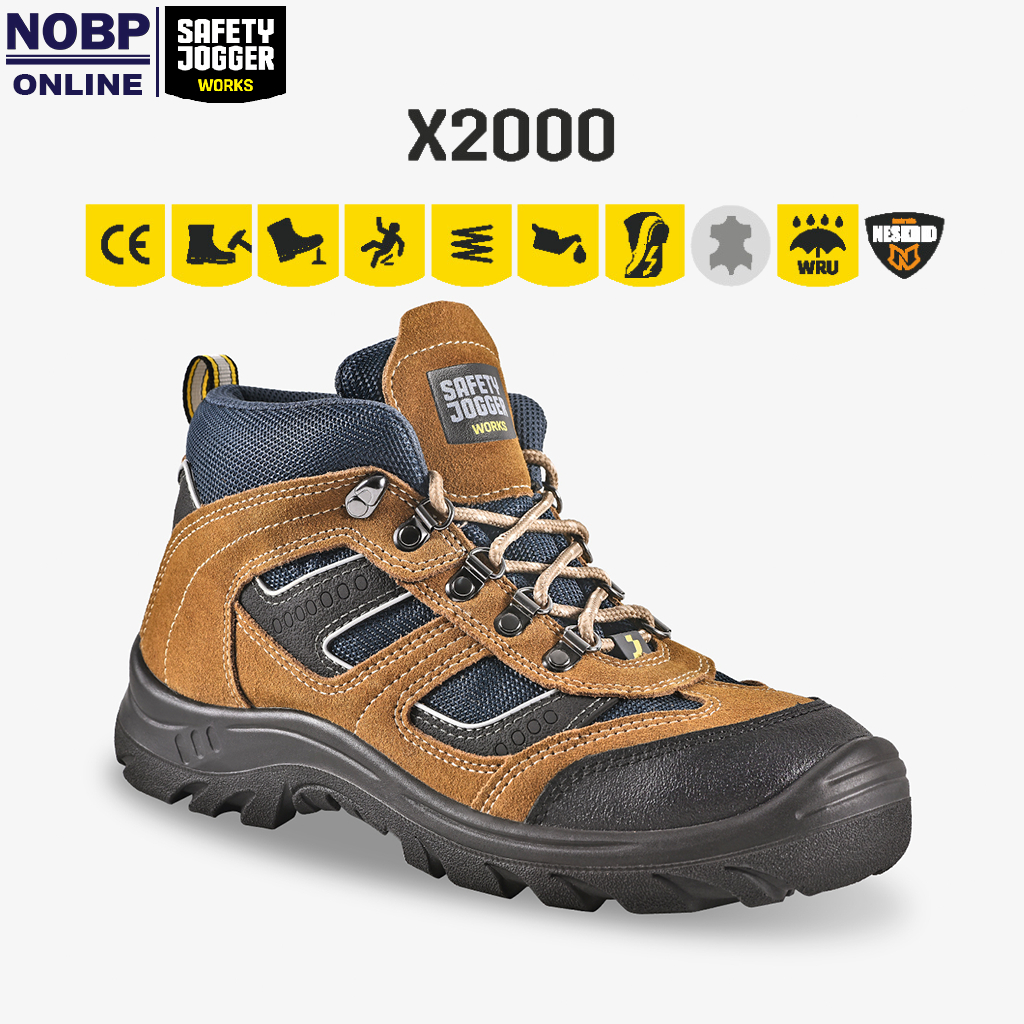 Safety Jogger รุ่น X2000 รองเท้าเซฟตี้หุ้มข้อ กันลื่น