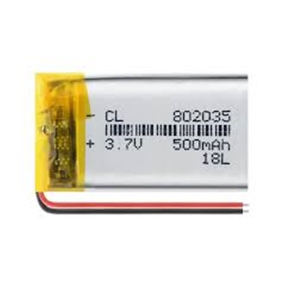 Battery Li-Polymer เบอร์ 802035 3.7V 500 mAh  (2283)
