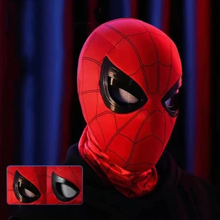 【สามารถกะพริบตาได้】หน้ากากสไปเดอร์แมน Spiderman Headgear Mask Spider Man ของเล่นสําหรับเด็ก และผู้ใหญ่