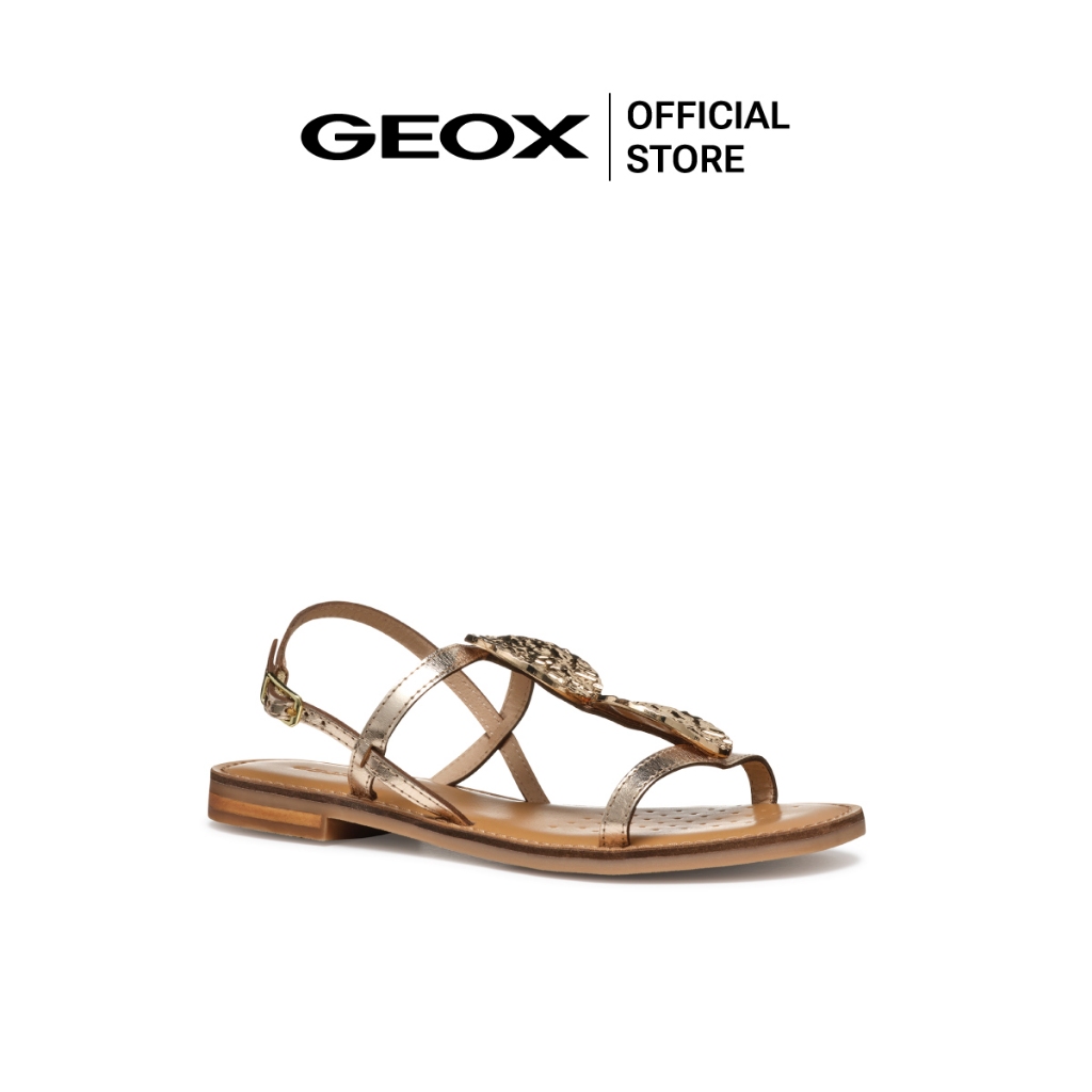 GEOX รองเท้าแตะผู้หญิง รุ่น D MADDALUSIAC - LT GOLD SS25 (D55YMFC2012F_S5GDXX)