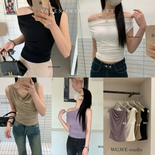 ส่งด่วน 🛵 WG.WE no.1055 เสื้อยืดคอถ่วงเนื้อผ้าดีมาก สวยคุณหน…