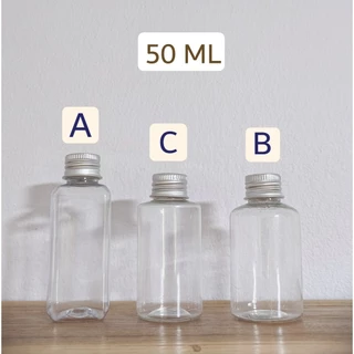 (แพค10ขวด) ขวดฝาอลูมิเนียม พลาสติกใส PET5 10 15 20 30 50ML