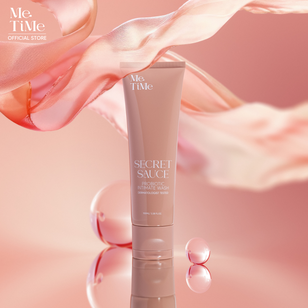 MeTime Secret Sauce Probiotic Intimate Wash ผลิตภัณฑ์ทำความสะอาดและดูแลจุดซ่อนเร้นเนื้อเซรั่ม (2in1)