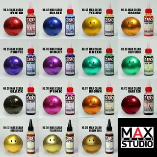 MAX COLOR CLAER CANDY SERIES สีพ่นโมเดล กันดั้ม รถถัง อาร์ททอย พลาสติกโมเดล สีผสมสำเร็จพร้อมใช้งาน