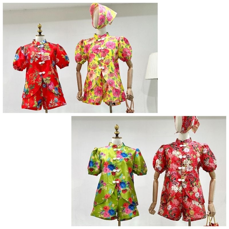 เซทตรุษจีน2026 กี่เพ้า ขาสั้นแขนสั้น ป้ายsawat bt