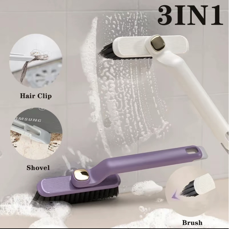 ปลีก/ส่ง แปรงขัดปรับหัวได้ หมุนได้ 360 องศา อเนกประสงค์ แปรงทําความสะอาดมุมชักโครก ขัดร่องยาแนวทำความสะอาดซอกมุมห้องน้ำ
