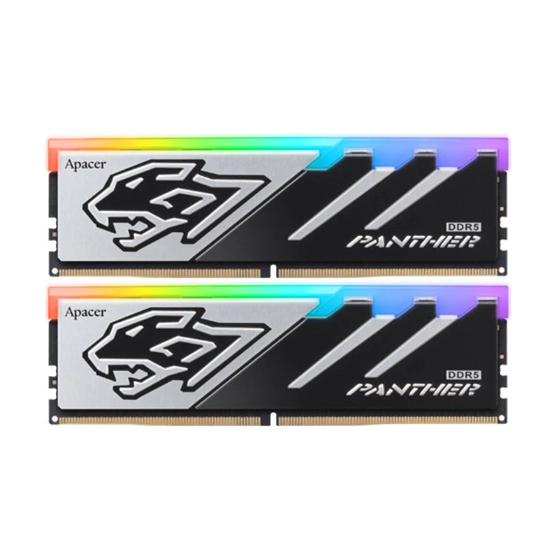 RAM DDR5(6400) 64GB (32GBX2) APACER PANTHER RGB (AH5U64G64C5529BAA-2) - รับประกันตลอดอายุการใช้งาน