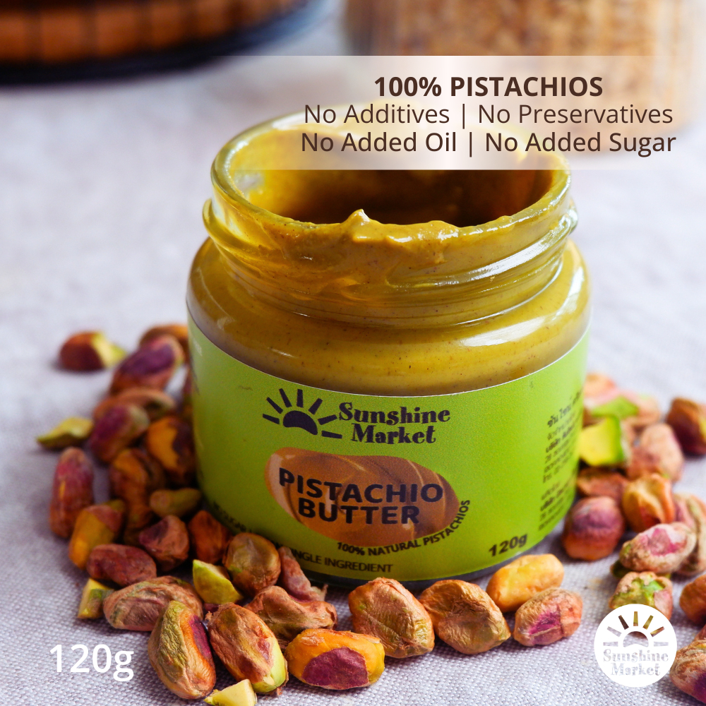 เนยถั่วพิสตาชิโอครีมมี่ Creamy Pistachio Butter 120g | Sunshine Market