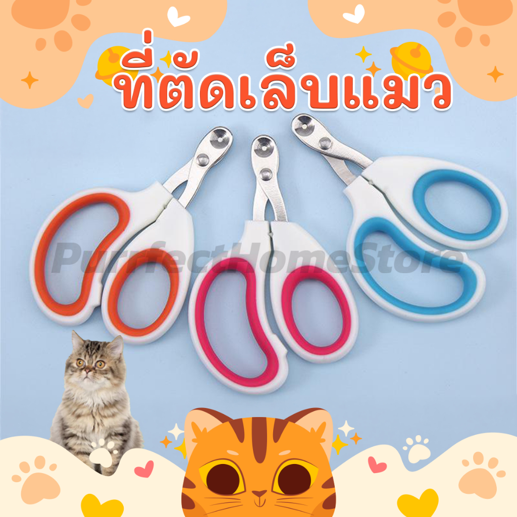 ที่ตัดเล็บแมว กรรไกรตัดเล็บสแตนเลสสุนัขและแมว กรรไกรตัดเล็บสัตว์เล็กสําหรับแมว สัตว์เลี้ยง