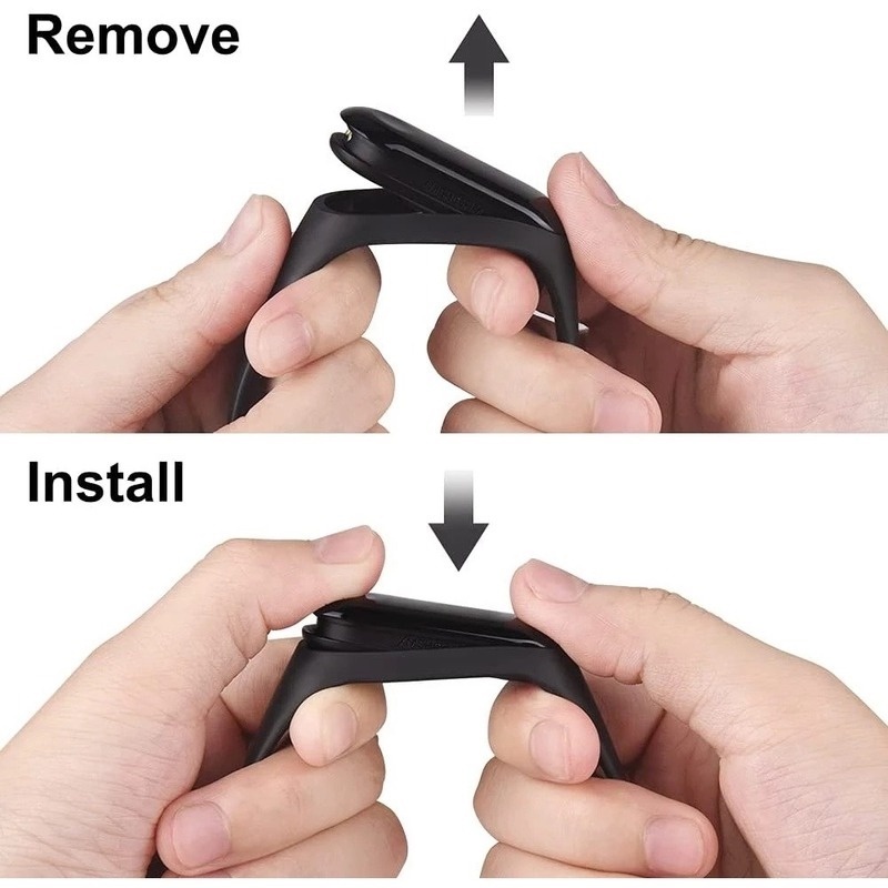 Xiaomi สร้อยข้อมือสายรัดซิลิโคน mi band3/4/5/6 สายรัดกีฬาระบายอากาศ - รูปที่ 2