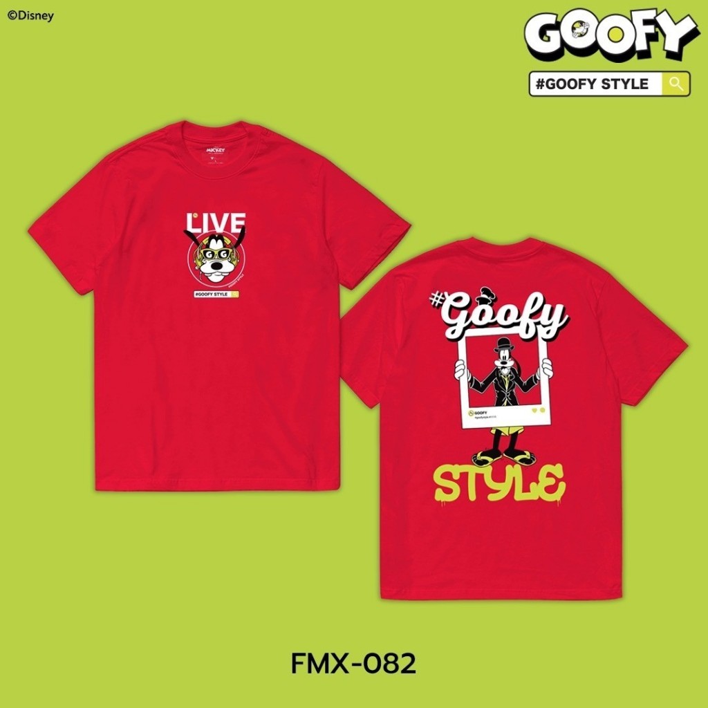 Power 7 Shop เสื้อยืดลาย "Goofy" ลิขสิทธิ์แท้ดิสนีย์ (FMX-082)