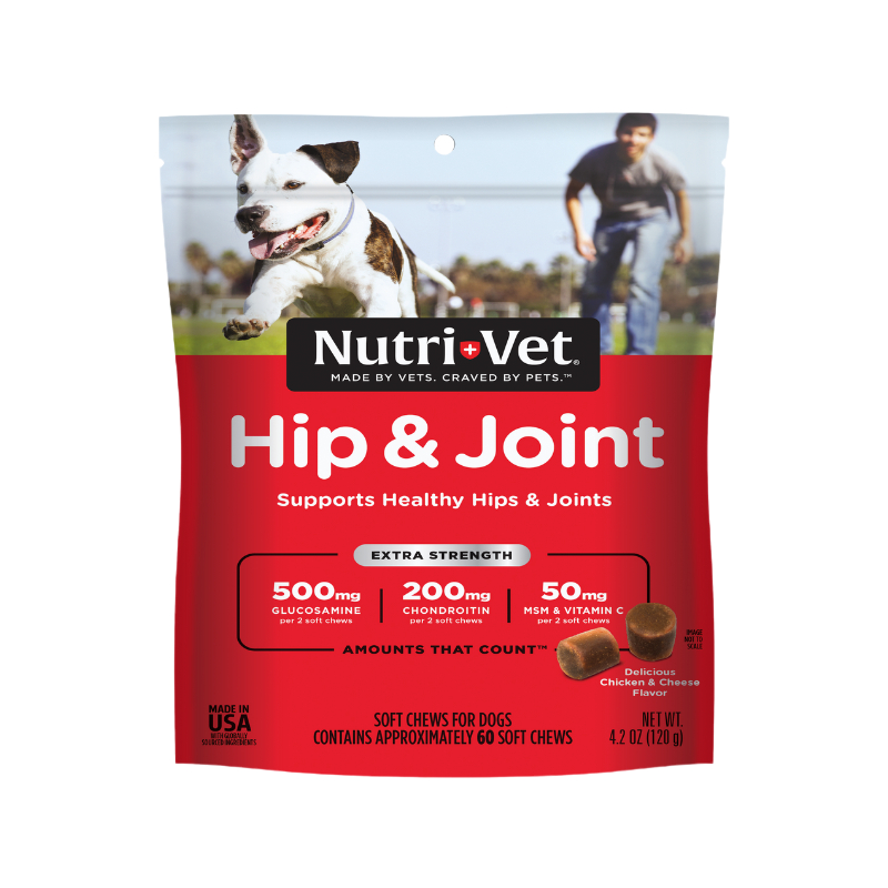 🇺🇸 Nutri-Vet Hip & Joint Extra Strength soft chews อาหารเสริมบำรุงข้อต่อและสะโพก สำหรับสุนัข