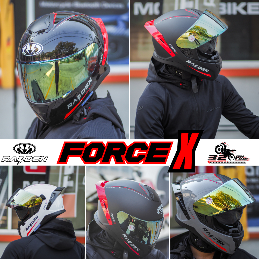 มีเฉพาะร้าน 320SP เท่านั้น !! หมวกกันน็อค RAIDEN FULL FACE FORCE X รุ่นใหม่ล่าสุด ส่งไว!! 320sp