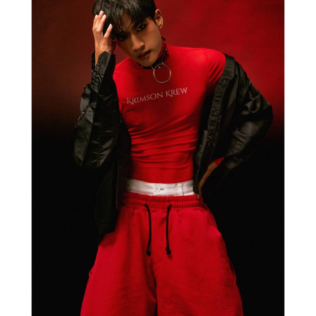 Krimson Krew Cropped Wide Leg Pants