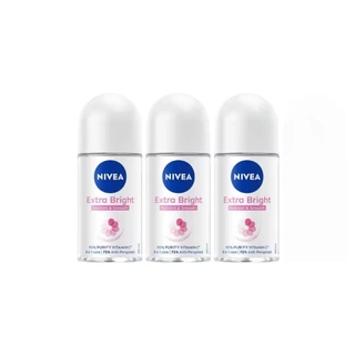 แพ็ค3(ของแท้ ถูก) นีเวีย โรลออน ระงับกลิ่นกาย Roll On 50ml.x3